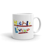 Highly Living Color White Glossy Mug